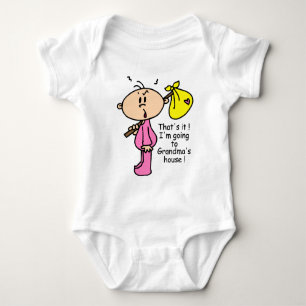 Going To Grandma's House Baby (Pink) Bodysuit
