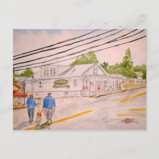 Going to Mrs Wards Merchantile Postcard