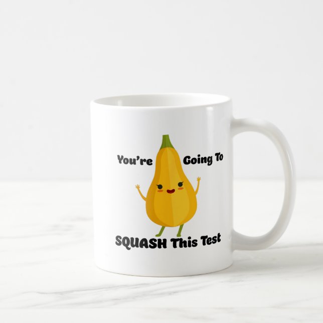 Going To Squash This Test Veggie Teacher Testing T Coffee Mug (Right)