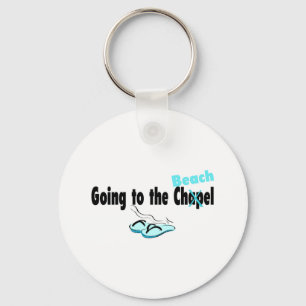 Going To The Beach Key Ring