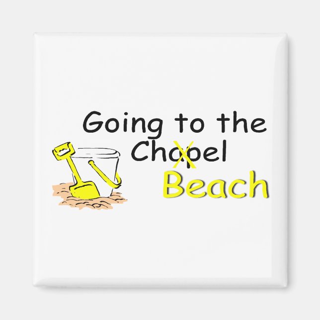 Going To The Beach (Pail) Magnet (Front)