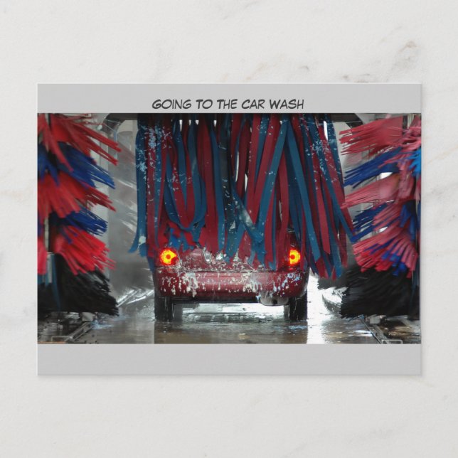 Going To The Car Wash Postcard (Front)