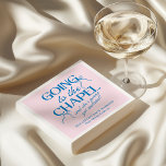 Going to the Chapel Bachelorette Weekend Napkin<br><div class="desc">The Going to the Chapel Bachelorette Collection blends playful charm with classic bridal style. Featuring a soft pink background paired with bold blue typography, this suite captures the excitement of a bride-to-be heading down the aisle. Delicate bow illustrations and a mix of elegant serif and flowing script fonts add a...</div>