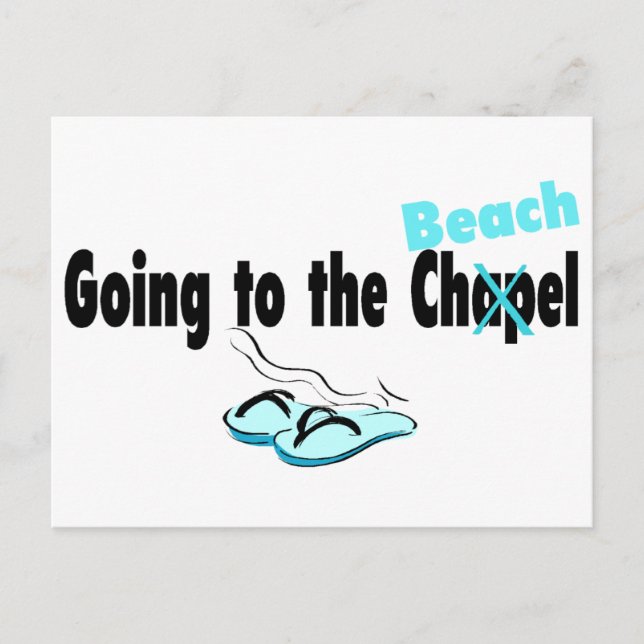 Going To The Chapel (Beach) 1 Postcard (Front)