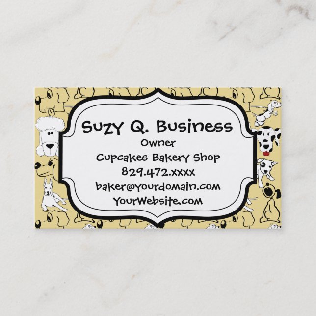 Going to the Dogs Pet Lovers Vet Dog Gifts Business Card (Front)
