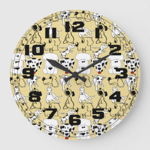 Going to the Dogs Pet Lovers Vet Dog Gifts Large Clock