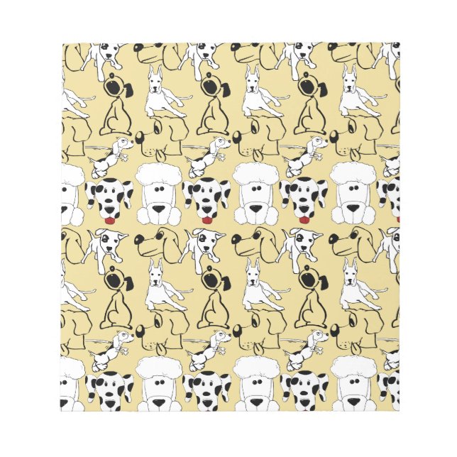 Going to the Dogs Pet Lovers Vet Dog Gifts Notepad (Front)