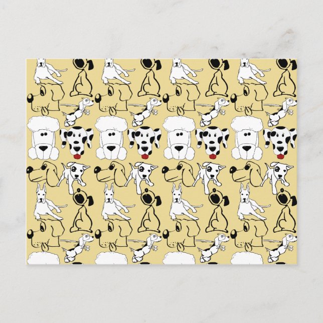 Going to the Dogs Pet Lovers Vet Dog Gifts Postcard (Front)