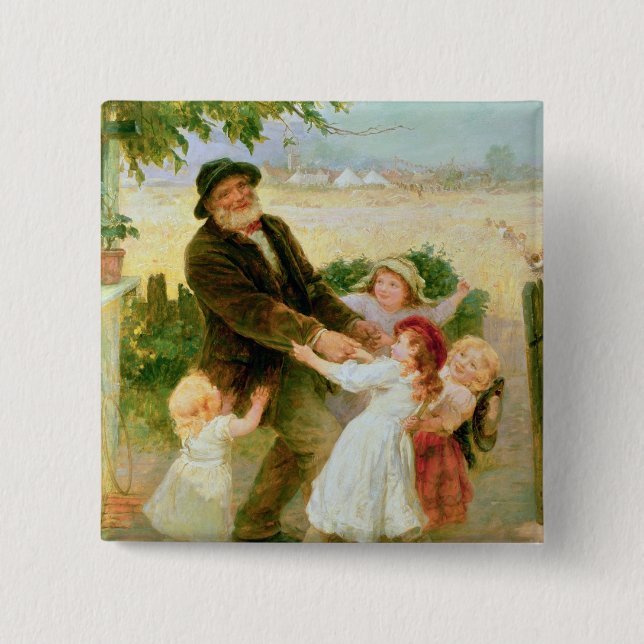 Going to the Fair 15 Cm Square Badge (Front)