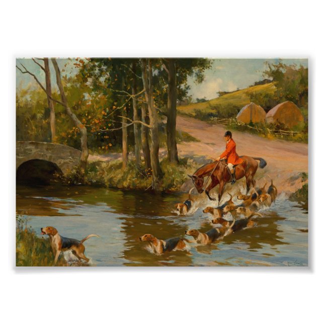 Going to the Meet English Beagle Hounds 1895 Photo Print (Front)