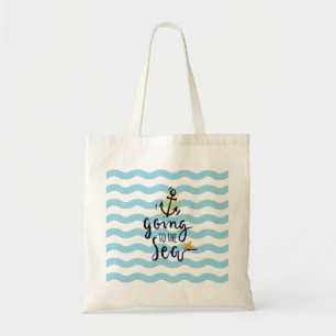 Going to the Sea – Nautical Anchor Budget Tote Bag