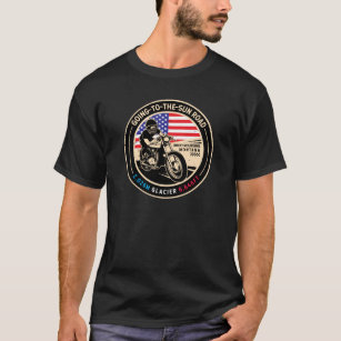 Going to the Sun Road Montana Motorcycle T-Shirt