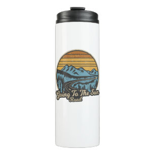 Going To The Sun Road Montana Retro Thermal Tumbler