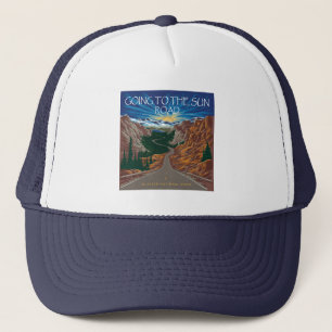 Going To The Sun Road Montana Vista Trucker Hat