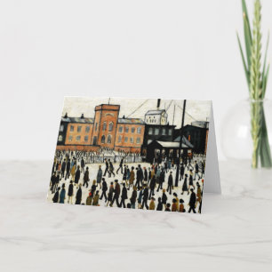 Going To Work L.S Lowry Card