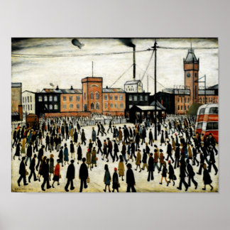 Going To Work L.S Lowry Poster