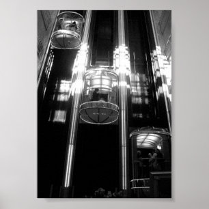 Going up, down, and mostly around poster