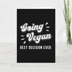 Going Vegan Veganism Vegetables Animals Gift Idea Card