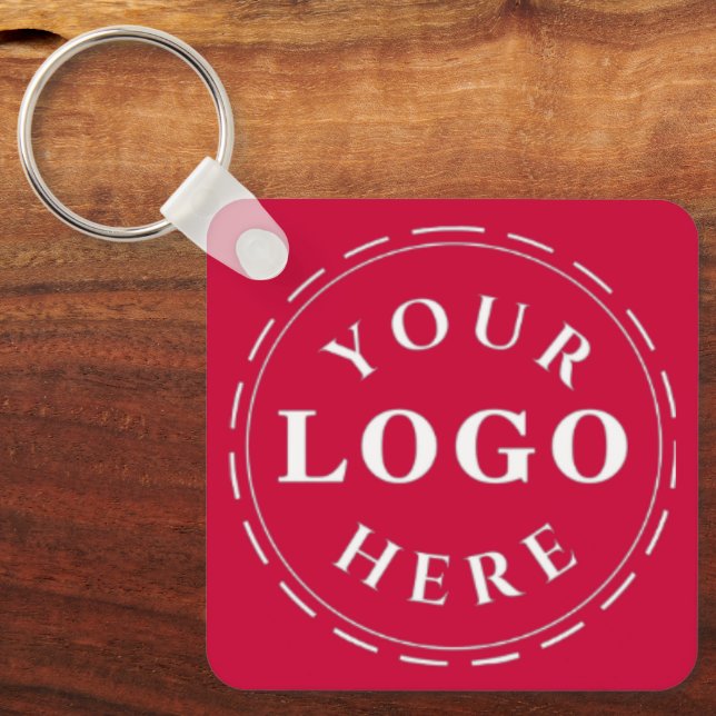 Goji Berry Logo Aluminium Sq Keychain with QR Code (Front)