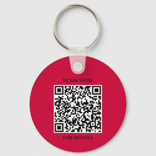 Goji Berry Logo Keychain with QR Code