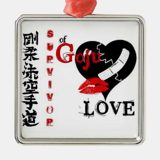 Goju Love Metal Ornament (Front)