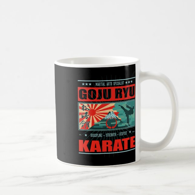Goju Ryu Karate Kanji  Coffee Mug (Right)