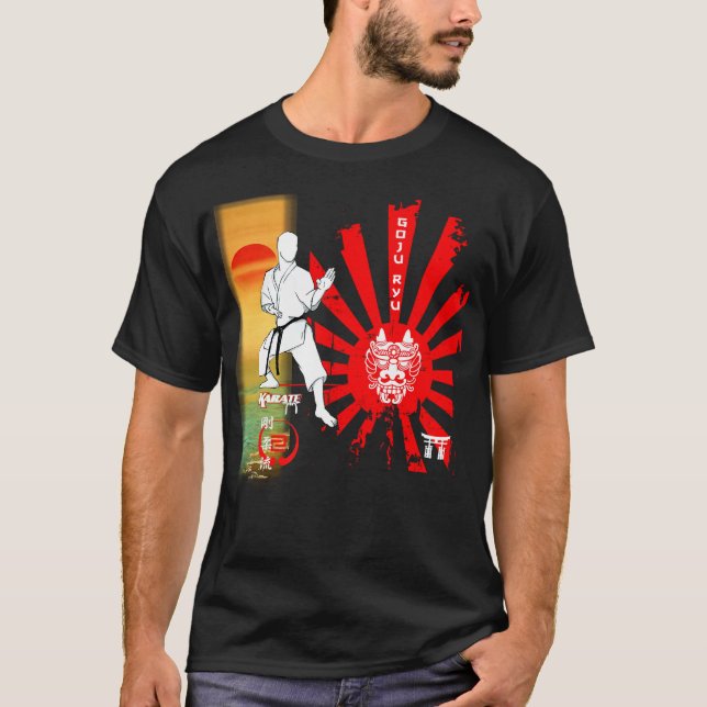 Goju Ryu Karate Red Mist Samurai T-Shirt (Front)