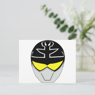 Gokai Super Mega Silver Helmet Postcard