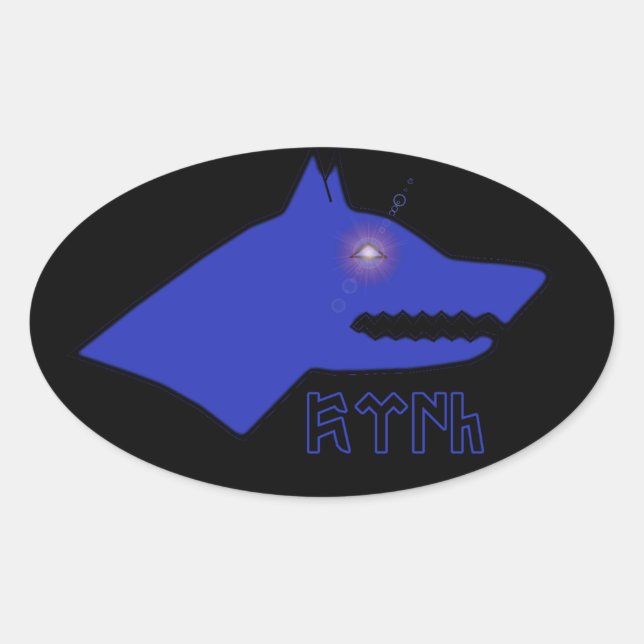 Gokturk Oval Sticker (Front)