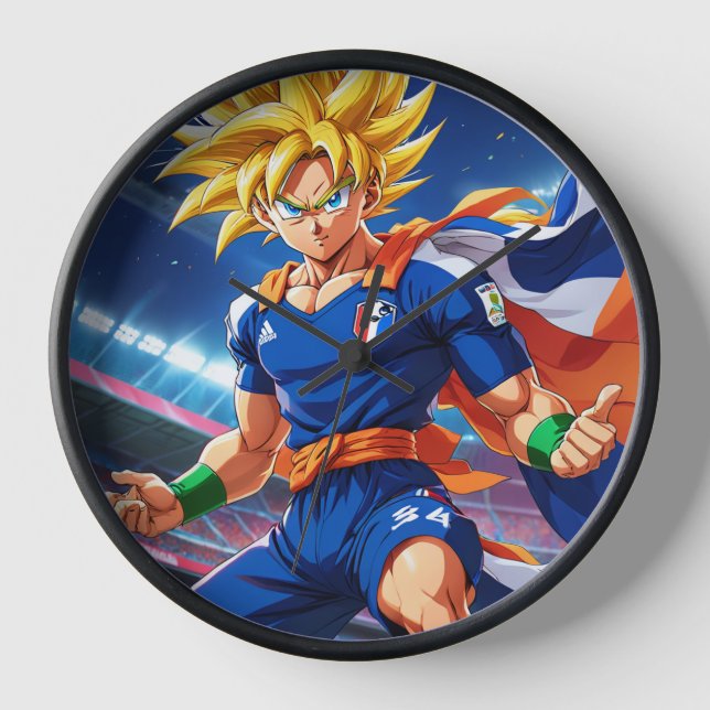 Goku Football Player Clock (Front)