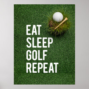 Gol Funny Quotes for Golfer  Poster
