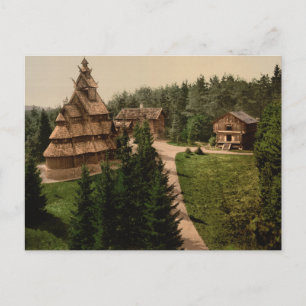 Gol Stave Church, Oslo, Norway Postcard