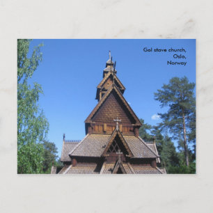 Gol stave church postcard #1