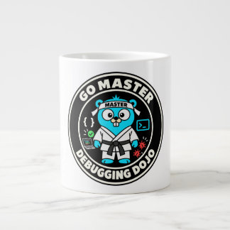 Golang Gopher, Go language mascot. Programming Large Coffee Mug