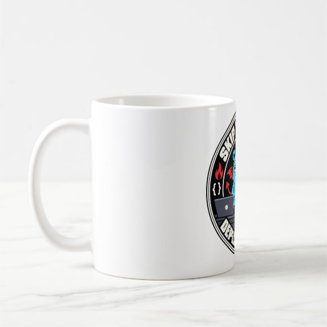 Golang Gopher mascot programming demon Coffee Mug (Left)