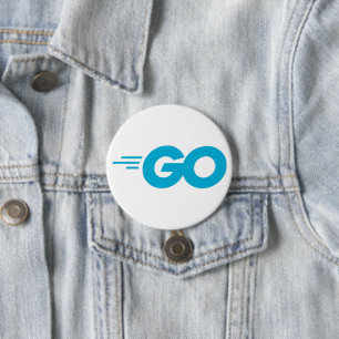 Golang Logo 7.5 Cm Round Badge