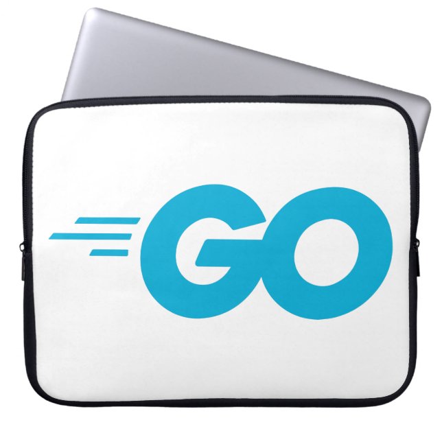 Golang Logo (Go Programming Language) Laptop Sleeve (Front)