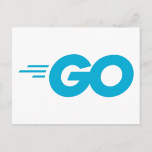 Golang Logo (Go Programming Language) Postcard
