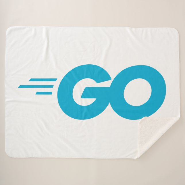 Golang Logo (Go Programming Language) Sherpa Blanket (Front (Horizontal))