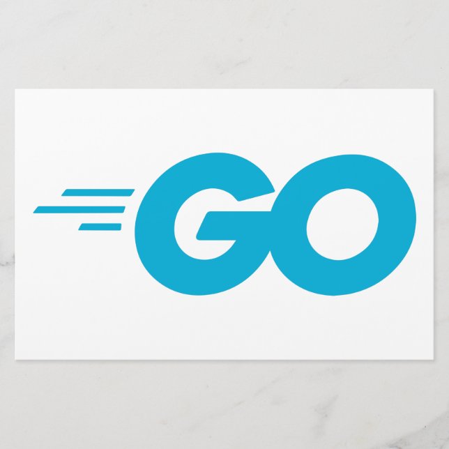 Golang Logo (Go Programming Language) Stationery (Front)