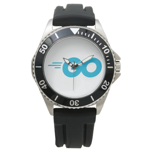 Golang Logo (Go Programming Language) Watch (Front)