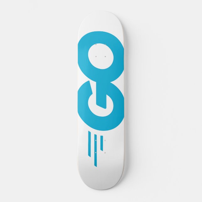 Golang Logo Skateboard (Front)