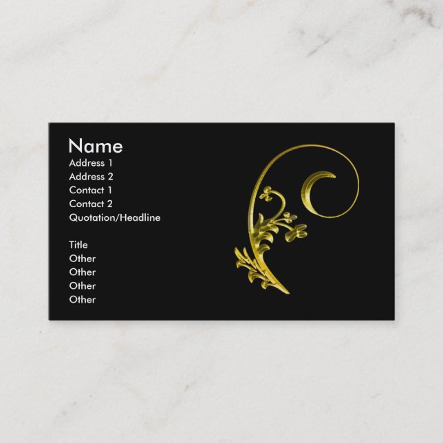 gold2 business card (Front)