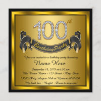 Gold 100th Birthday Party