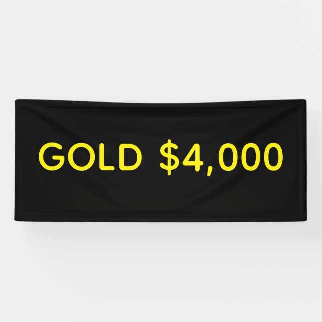 Gold $4,000 Market Celebration Banner (Horizontal)