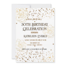 Gold 50th Birthday Celebration 