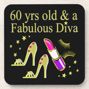 GOLD 60 YRS OLD & A FABULOUS DIVA COASTER