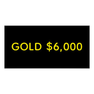 Gold $6,000 Market Celebration Poster