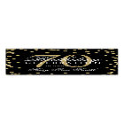 Gold 70th Birthday Glitter Confetti Black