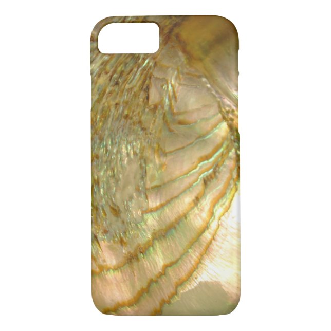 Gold abalone shell iPhone 7 case (Back)